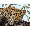 Леопард Ткань с рисунком для вышивания Матренин Посад