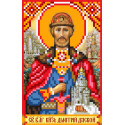 Святой Князь Дмитрий Донской Ткань с рисунком для вышивки бисером Матренин Посад