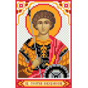 Святой Георгий Победоносец Ткань с рисунком для вышивки бисером Матренин Посад