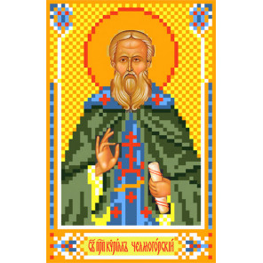  Святой Кирилл Ткань с рисунком для вышивки бисером Матренин Посад 3057