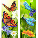 Райские бабочки Ткань с рисунком для вышивки бисером МП Студия