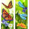  Райские бабочки Ткань с рисунком для вышивки бисером МП Студия Г-141