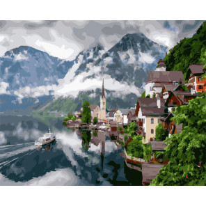  Туман в Австрии Раскраска картина по номерам на холсте ZX 20955
