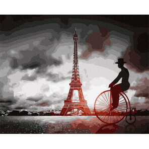  Ретро-Париж Раскраска картина по номерам на холсте ZX 23999