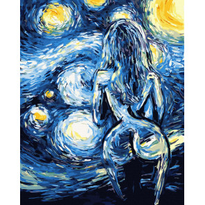  Жаркая ночь Раскраска картина по номерам на холсте ZX 24390