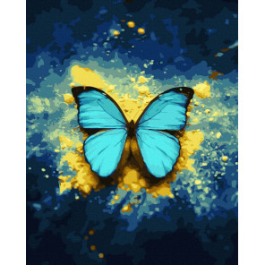  Арт-бабочка Раскраска картина по номерам на холсте ZX 24414