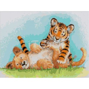 Милые тигрята Алмазная вышивка (мозаика) Iteso