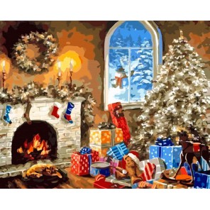Канун Рождества Раскраска ( картина ) по номерам акриловыми красками на холсте Iteso