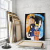 Пример в интерьере Наруто и Саске / Наруто Шиппуден Аниме 80х100 Раскраска картина по номерам на холсте AAAA-N028-80x100