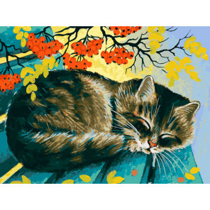  Осенний сон Раскраска картина по номерам на холсте Белоснежка 519-AS