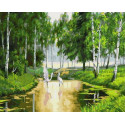 Цапли в лесу Раскраска картина по номерам на холсте Paintboy