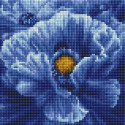 Синие цветы Алмазная вышивка мозаика АртФея