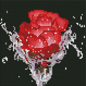  Роза красная Алмазная вышивка мозаика АртФея UC278
