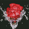 Роза красная Алмазная вышивка мозаика АртФея