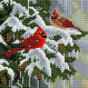Зимние птицы Алмазная вышивка мозаика АртФея