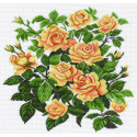 Розовая поляна Канва с рисунком для вышивания Матренин Посад