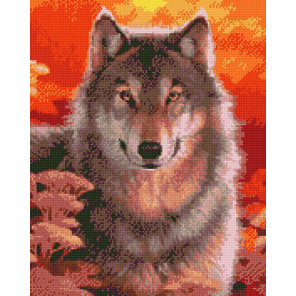  Волк Алмазная вышивка мозаика без подрамника GJW2289