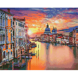  Венеция в закате Алмазная вышивка мозаика без подрамника GJW5275