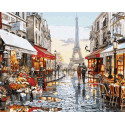Прогулка по Парижу Алмазная вышивка мозаика без подрамника