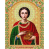  Святой Пантелеймон Канва с рисунком для вышивки бисером Конек 9275