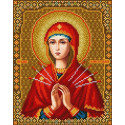 Богородица Семистрельная Канва с рисунком для вышивки бисером Конек