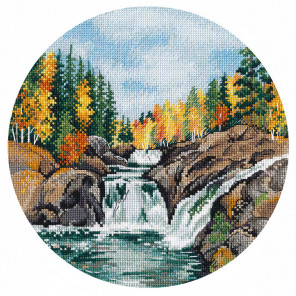  Карелия. Водопад Кивач Набор для вышивания Овен 1484