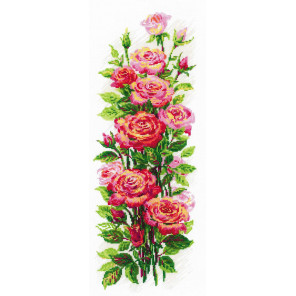  Июльские розы Набор для вышивания Риолис 2057