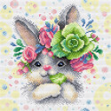 Очаровательный кролик Алмазная вышивка мозаика Brilliart