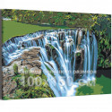 Шифэн водопад Пейзаж природа 100х150 Раскраска картина по номерам на холсте