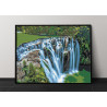 Пример расположения картины в интерьере Шифэн водопад Пейзаж природа 100х150 Раскраска картина по номерам на холсте AAAA-RS541-1