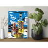 Картина в интерьере Натюрморт с напитками и лимоном Алкоголь Вино 80х120см Раскраска картина по номерам на холсте AAAA-RS549-80x
