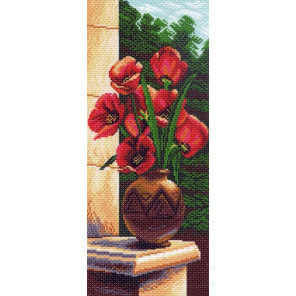  Тюльпаны Ткань с рисунком для вышивания Матренин Посад 1056