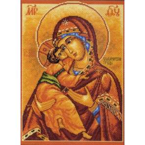  Икона Божей Матери Владимирская Ткань с рисунком для вышивания Матренин Посад 0536