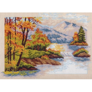  Осень Ткань с рисунком для вышивания Матренин Посад 0557