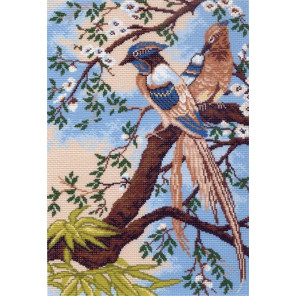  Райские птицы Ткань с рисунком для вышивания Матренин Посад 0676