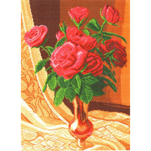  Розовая мечта Ткань с рисунком для вышивания Матренин Посад 0827