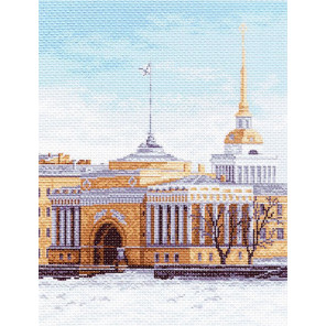  Набережная Санкт-Петербурга Ткань с рисунком для вышивания Матренин Посад 1151