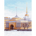 Набережная Санкт-Петербурга Ткань с рисунком для вышивания Матренин Посад