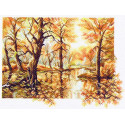Осень Ткань с рисунком для вышивания Матренин Посад
