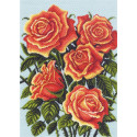 Желтые розы, композиция Ткань с рисунком для вышивания Матренин Посад