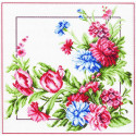 Марьин букет Ткань с рисунком для вышивания Матренин Посад