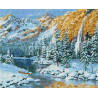  Зима на Кавказе Алмазная вышивка мозаика без подрамника GJW3233