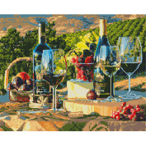  Фрукты и вино Алмазная вышивка мозаика без подрамника GJW3609