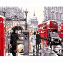 Дождливый Лондон Раскраска по номерам на холсте Живопись по номерам (Paintboy)