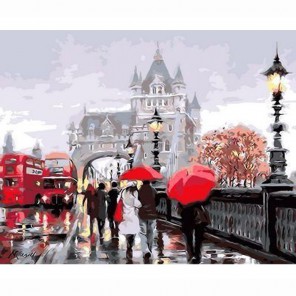Лондонский пейзаж Раскраска по номерам акриловыми красками на холсте Живопись по номерам (Paintboy)