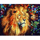 Благородный лев Раскраска по номерам акриловыми красками на холсте Color Kit