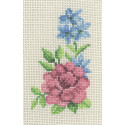 Роза и голубые цветы Набор для вышивания Permin