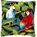 Птицы тропиков Набор для вышивания подушки Vervaco