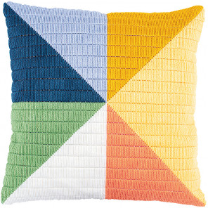  Цветный треугольники Набор для вышивания подушки Vervaco PN-0194825