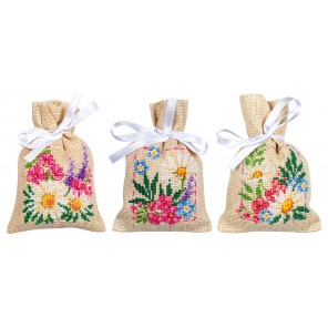  Весенние цветы Набор для вышивания мешочков (саше) Vervaco PN-0196584